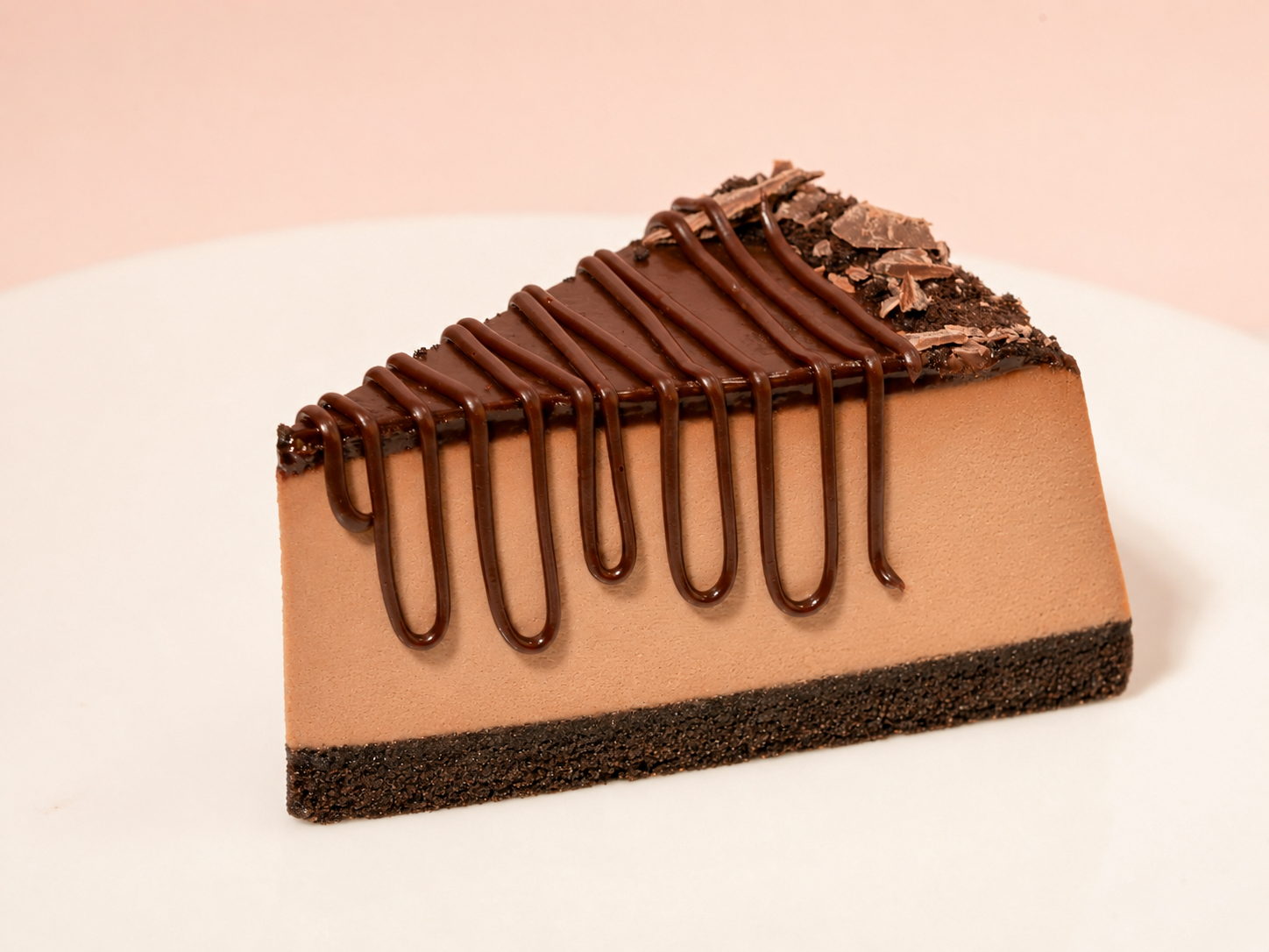 Slice of Chocolate New York Cheesecake
