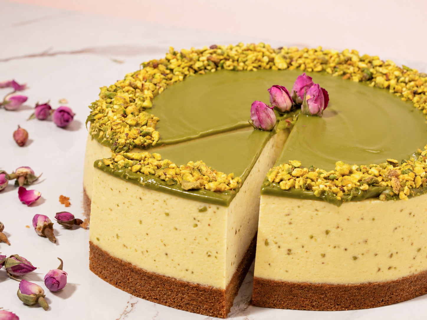 Whole Pistachio New York Cheesecake